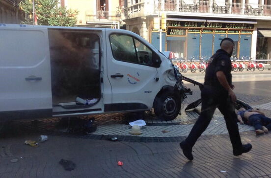 Terror no centro de Barcelona