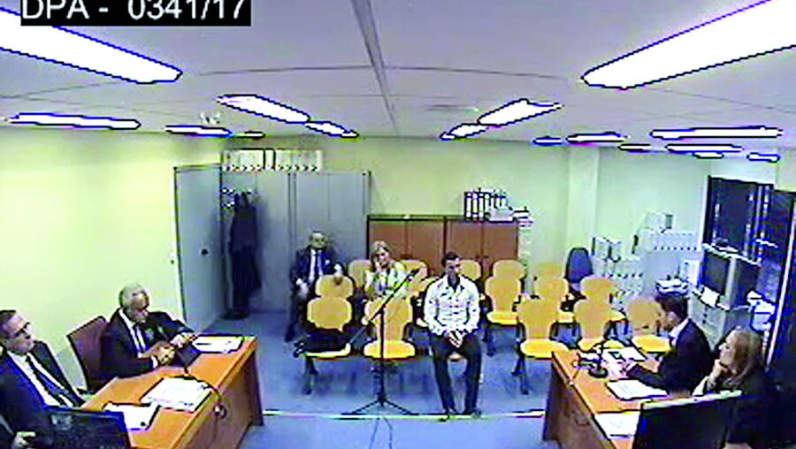 Cristiano Ronaldo quando testemunhava no julgamento em Espanha por fuga ao Fisco no qual foi condenado a pagar 18,8 milhões de euros  