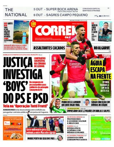 Cm De Hoje Capas Correio Da Manh