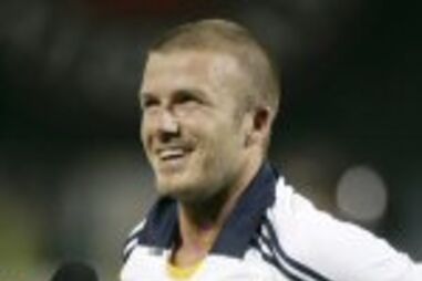Beckham já marca nos Estados Unidos
