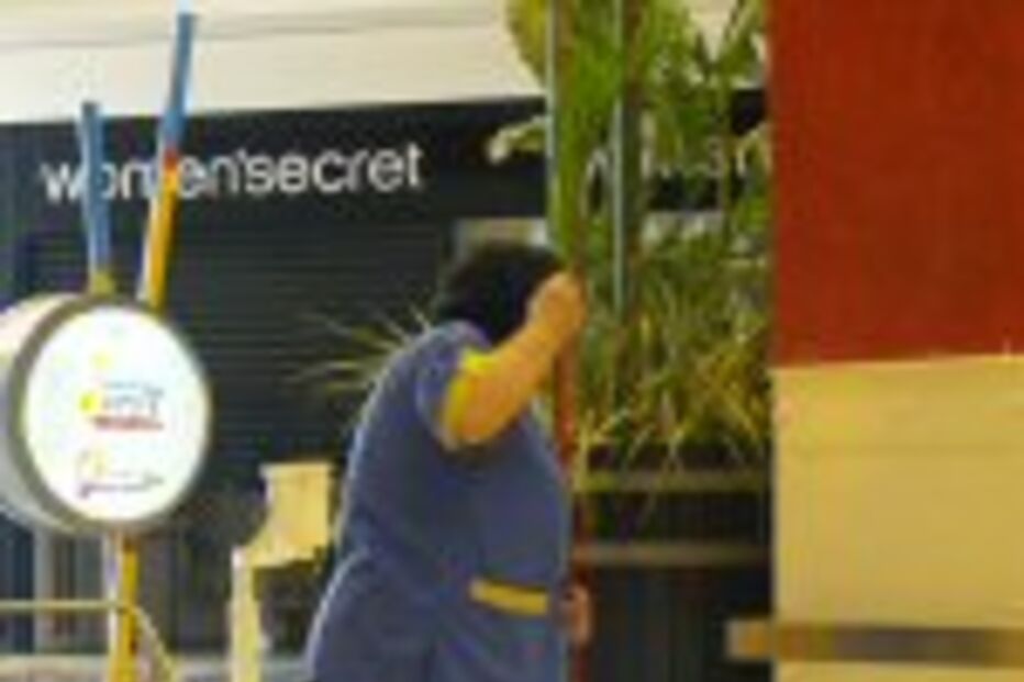 Centro comercial inundado