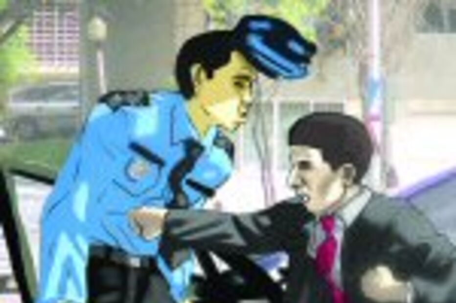 Diplomata agride polícia