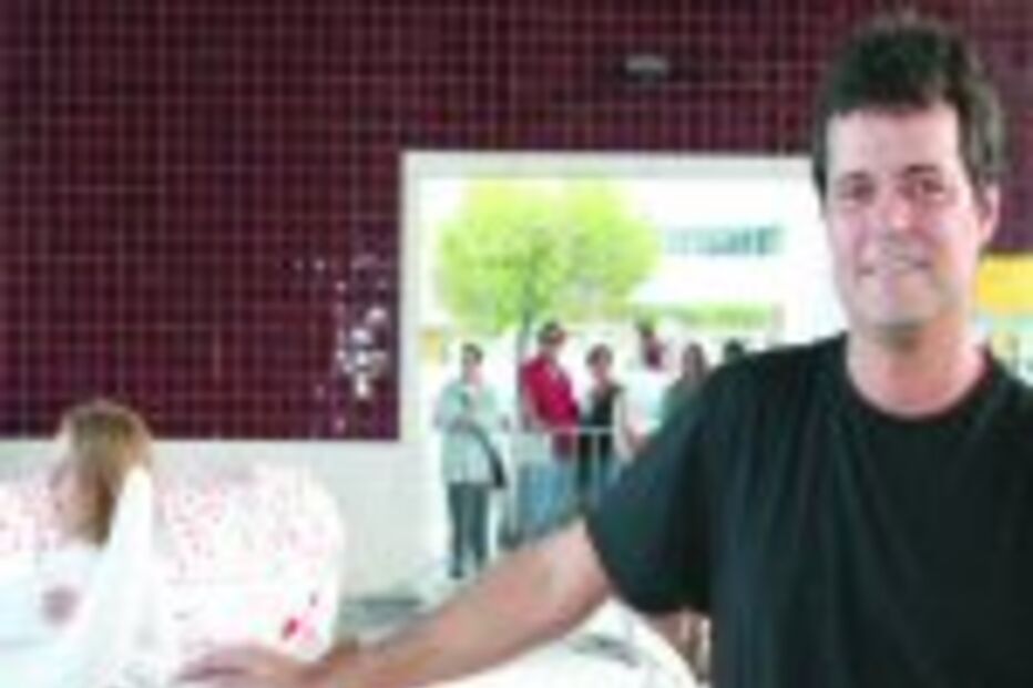 Camargo no leilão da Cow Parade