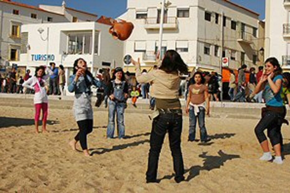 Jogos tradicionais na Nazaré
