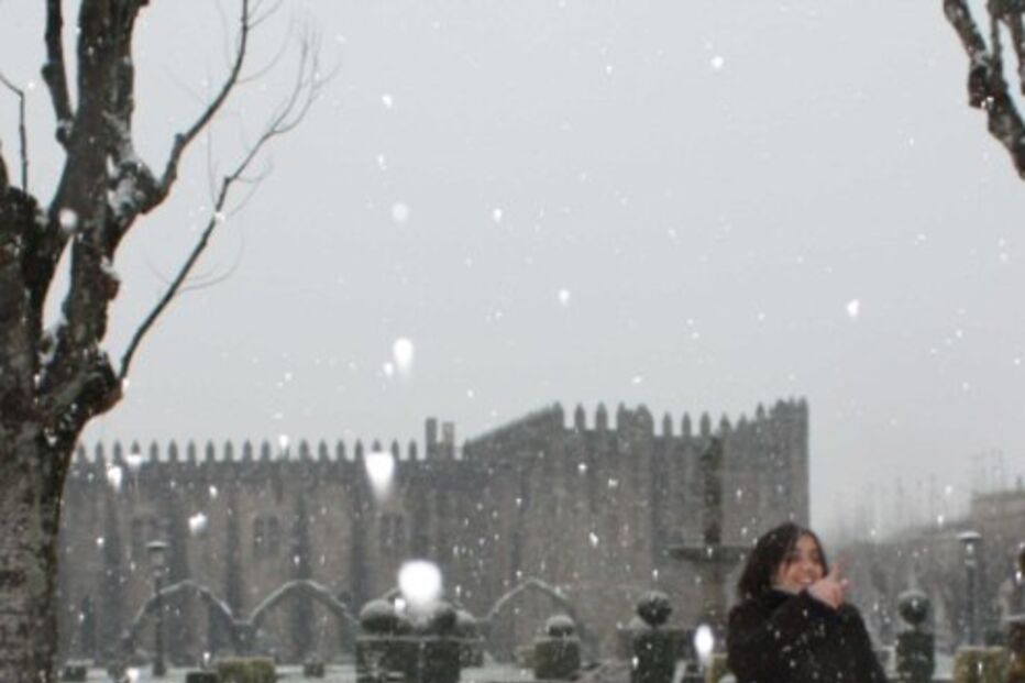 Neve cai no Norte do País 