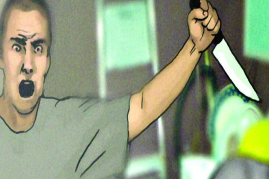 Jovem agride a mãe à facada