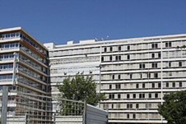 Tapumes na Praça de Alvalade