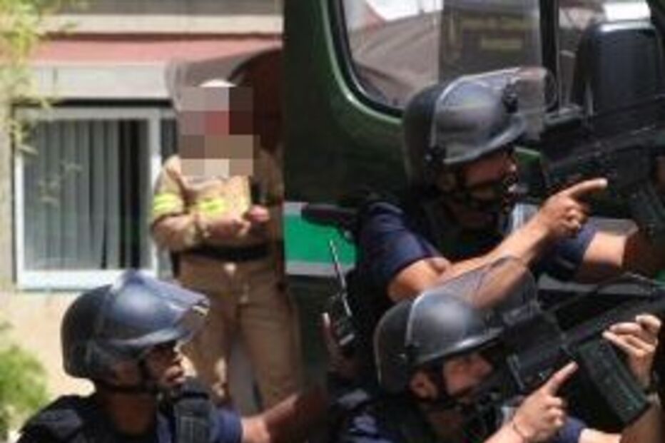 Gang faz arrastão e atira granadas contra a polícia