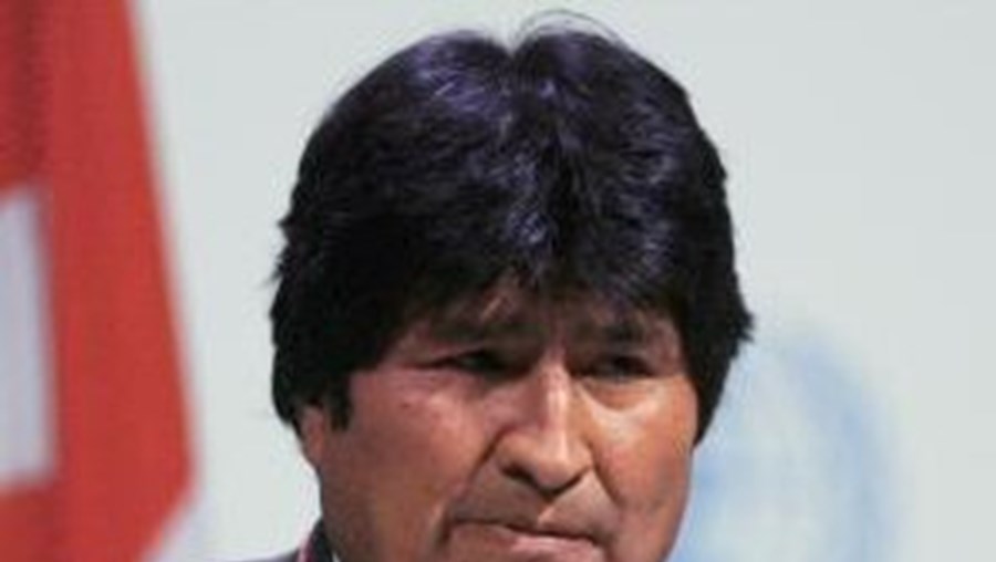 O presidente da Bolícia, Evo Morales
