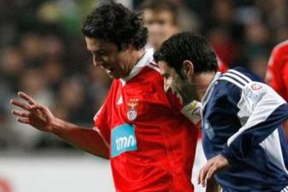 Figo e Rui Costa frente-a-frente no Barnabéu