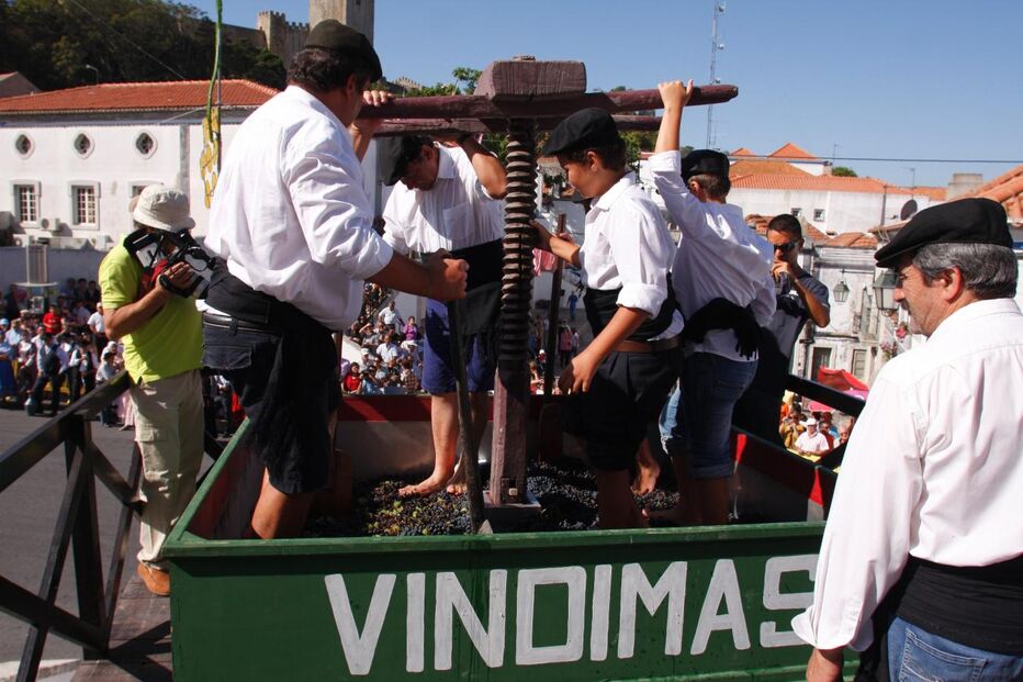 Palmela em festa pisa a uva e benze o mosto