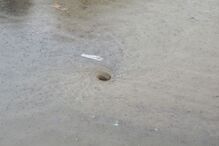 Chuva provoca caos na Baixa de Lisboa