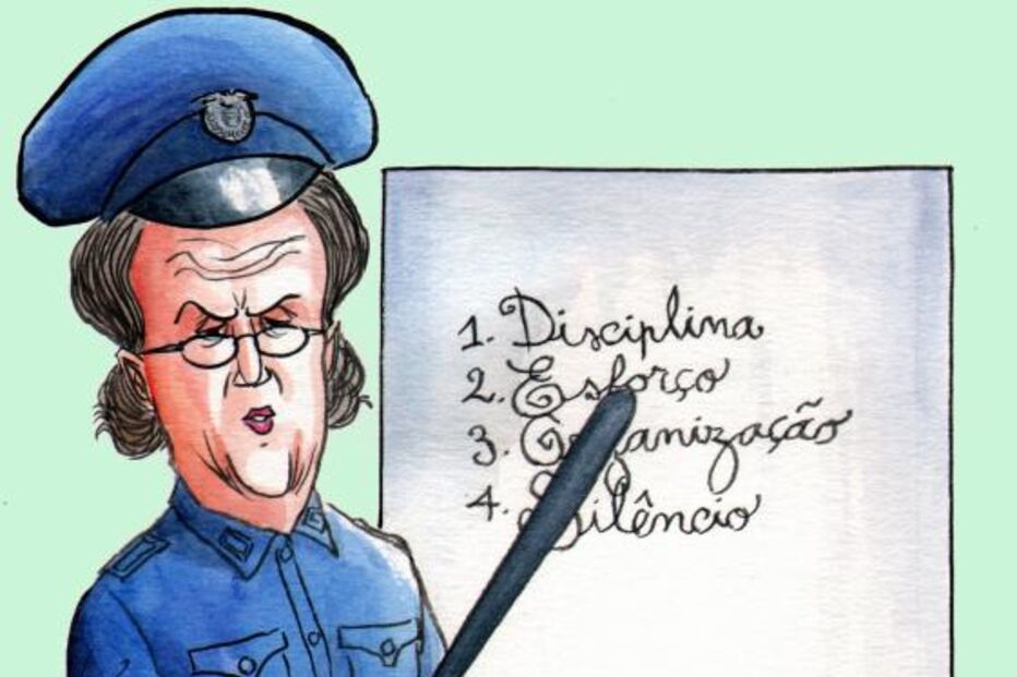 A professora é brava