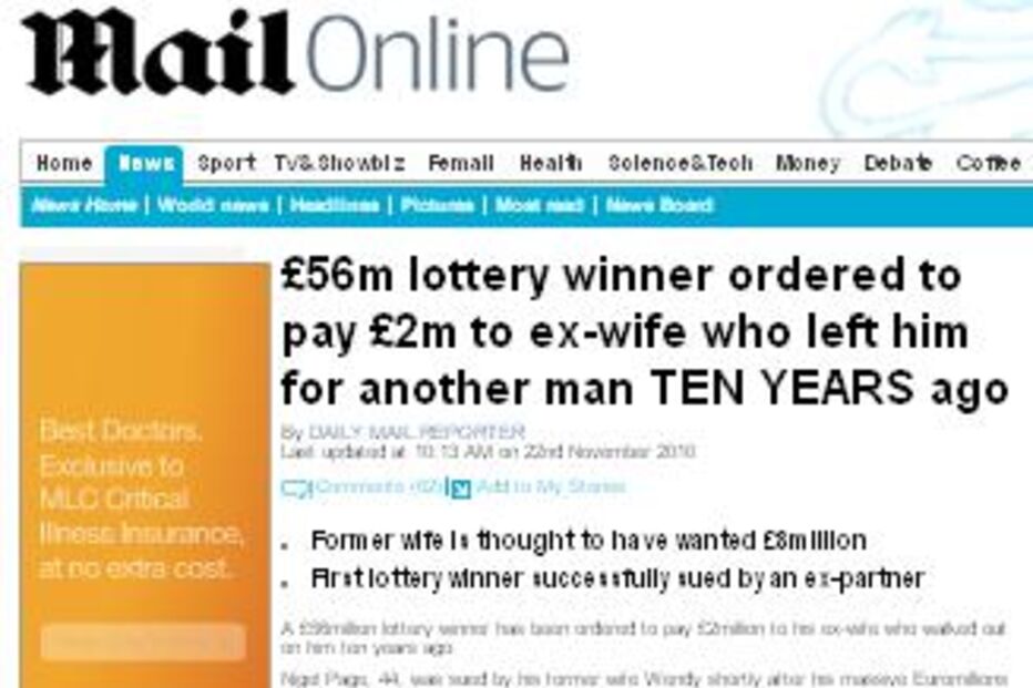 euromilhões, lotaria, divórcio