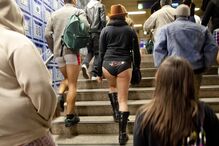 Rebeldes sem calças invadem Metropolitano