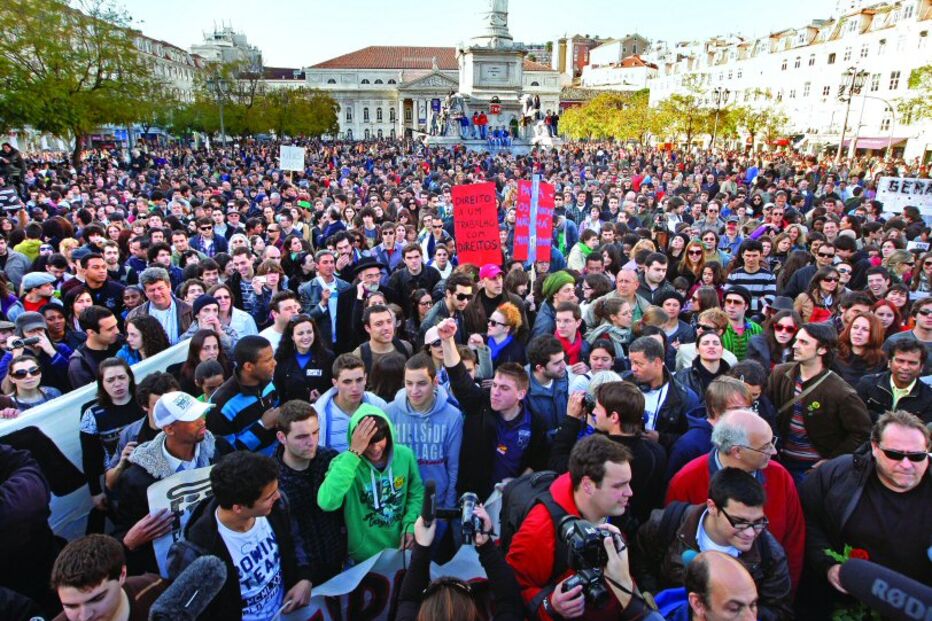 Rostos de uma geração à rasca
