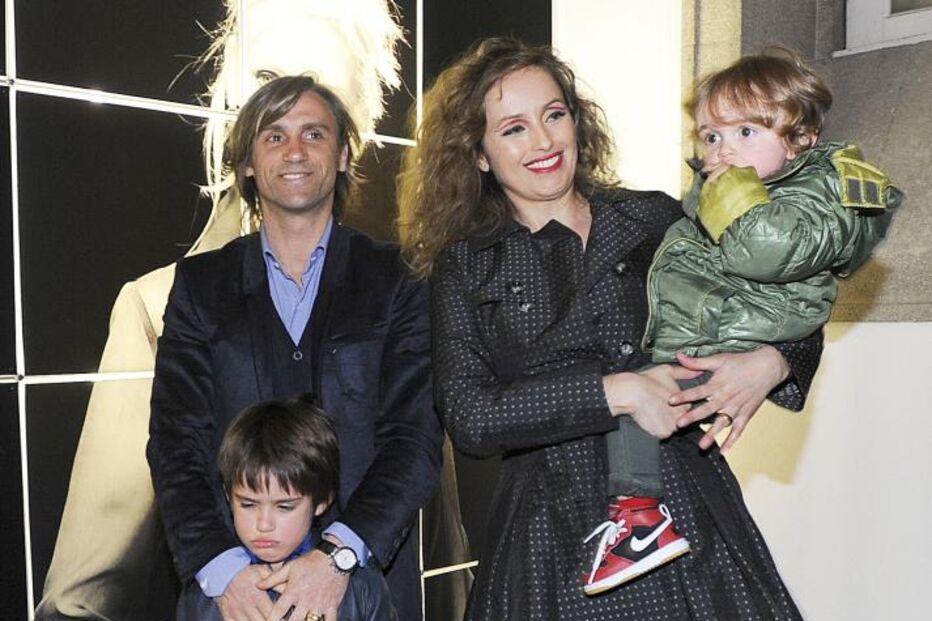 João Pinto e Marisa Cruz com os filhos