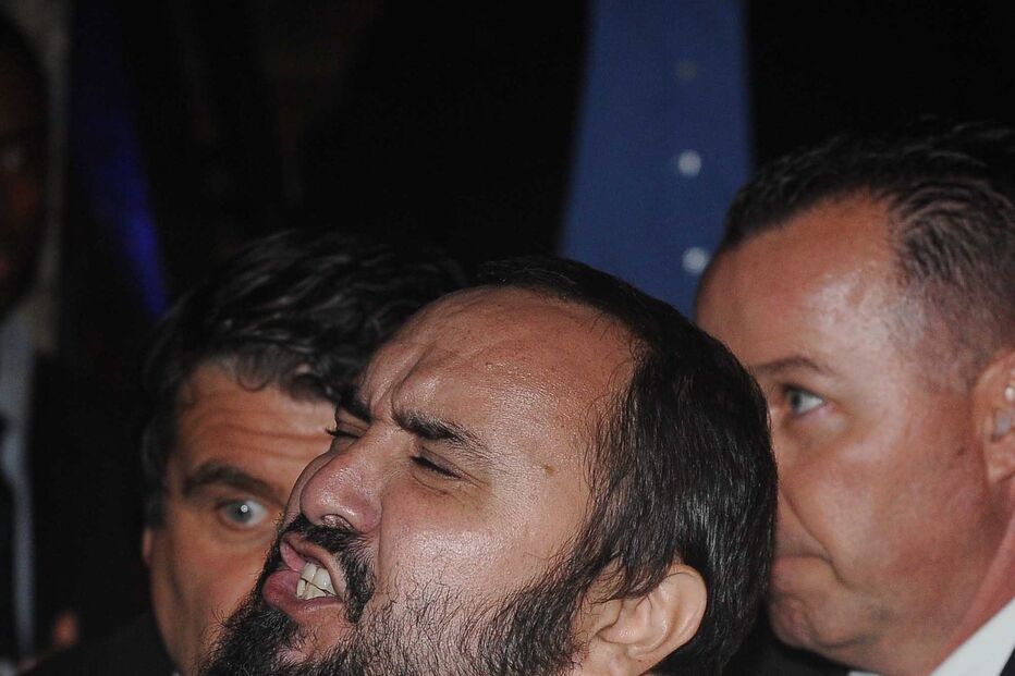 obama, eua, los angeles, fanático, cristo, discurso, eleições