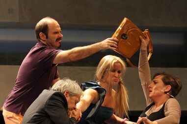 Cultura, Teatro, Maria Rueff, José Pedro Gomes, Jorge Mourato, UAU, Jórdi Galcerán, 'Fuga'