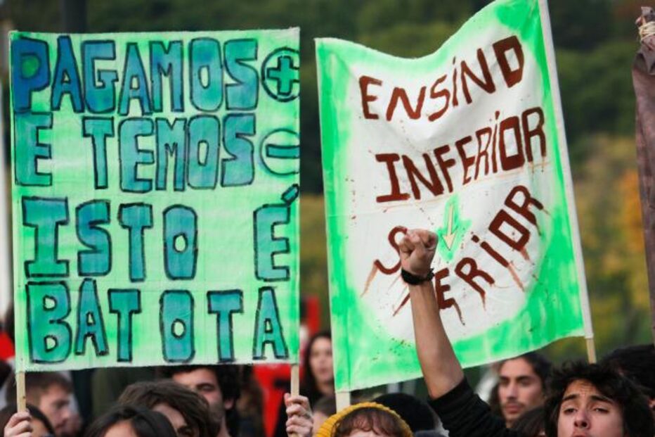 estudantes, universidades, ensino superior, manifestação, protesto, marquês de pombal, lisboa