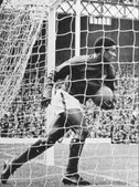 Figura máxima do Portugal que surpreendeu o Mundo em 1966, Eusébio marcou quatro dos cinco golos da famosa reviravolta frente à Coreia do Norte