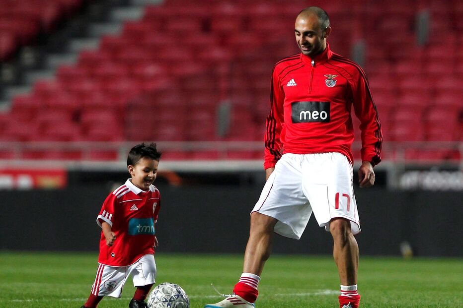 Carlos Martins com o filho Gustavo