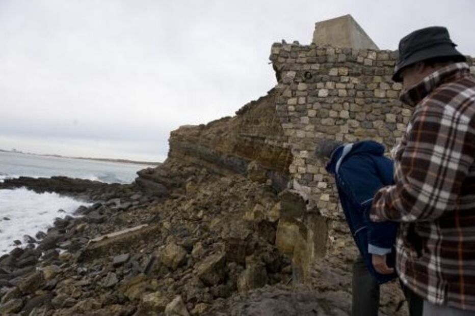 praia da consolação, Peniche, derrocada, Instituto da Água, Inag