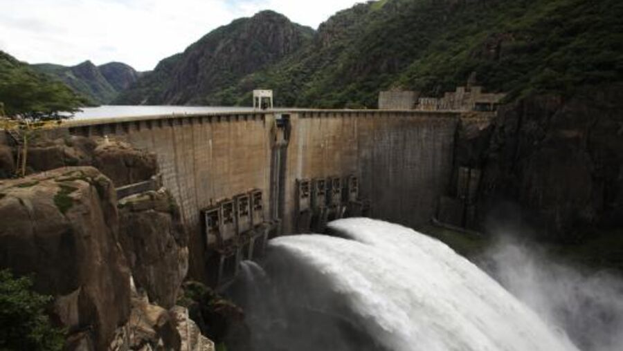 Barragem de Cabora Bassa, na província de Tete, em Moçambique 