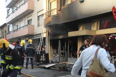 S. M. Infesta, material inflamável, acidente, drogaria, fogo