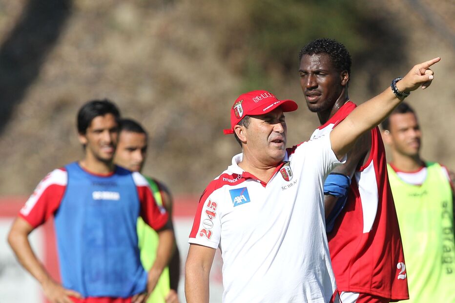 peseiro, braga, mandão, treino, jogo, futebol, clube