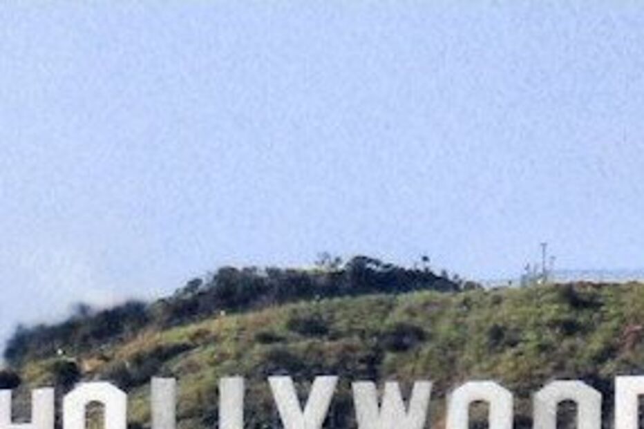 hollywood, letreiro, placa, cinema, letras, monumento, restauro