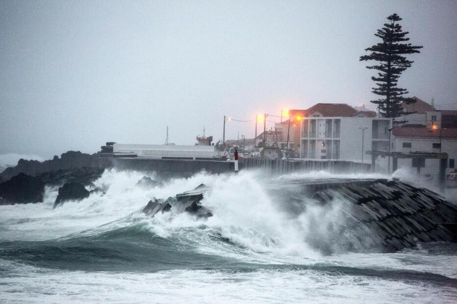 tempestade, nadine, açores, protecção civil, danos