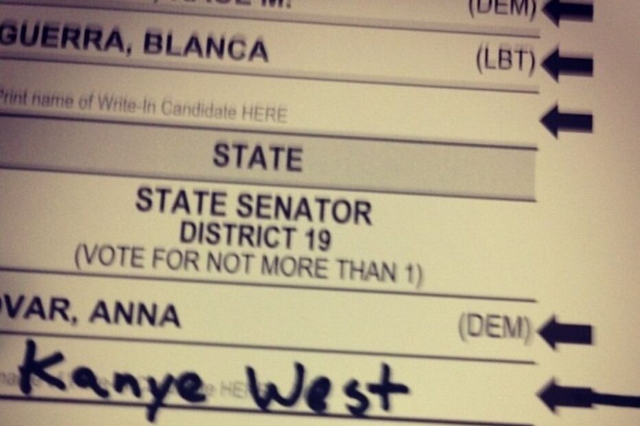 Eleitores queriam Kanye West, o Rato Mickey ou 