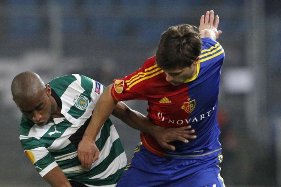 futebol, liga europa, sporting, basileia, jogo