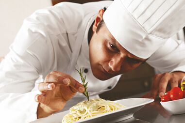 Eu é que sou o chef de cozinha