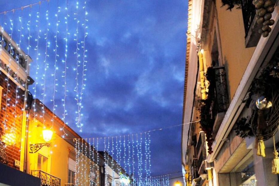 algarve, luzes, natal, comércio, crise