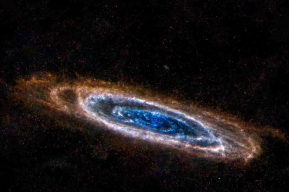 Imagens de ‘Andrómeda’, galáxia em forma de espiral mais próxima da Terra