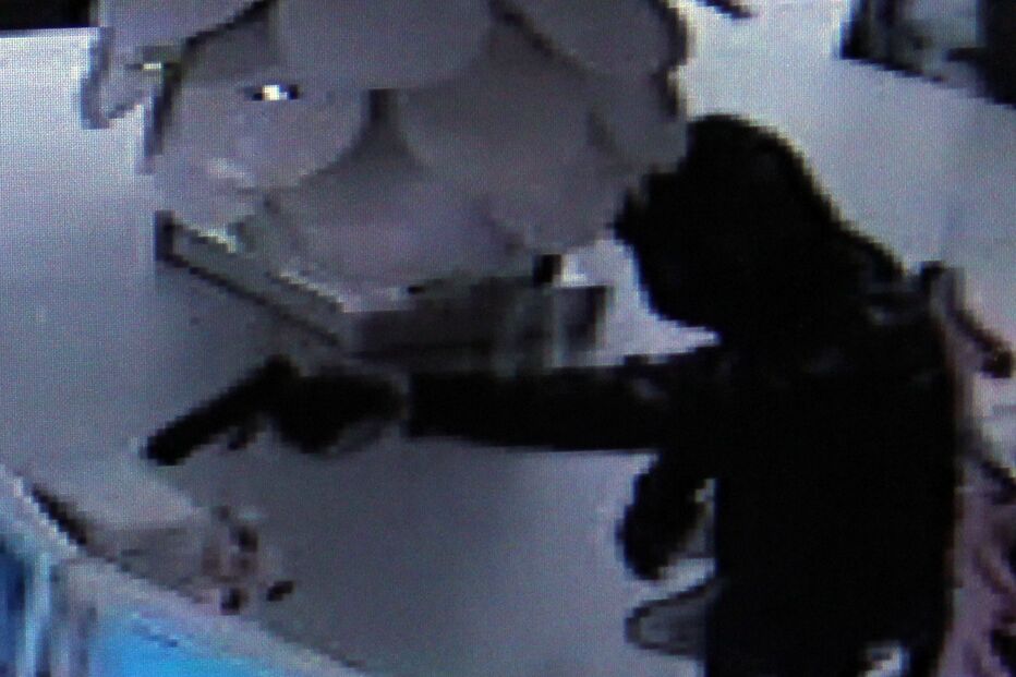 assalto, videovigilância, marco, crime, faca, pistola