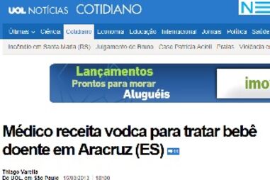 vodka, bronquite, secreções, asma, filho, médico, receita