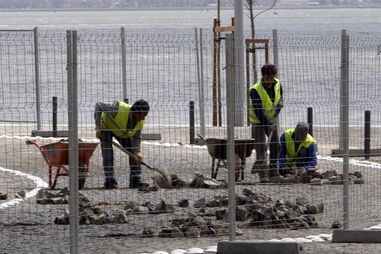 Trabalhos de reparação de buracos