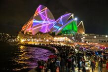 Sydney, Vivid, Austrália, luz, música, ideias, Opera House, espetáculo, projetores