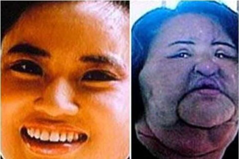 Insólito, rosto, óleo