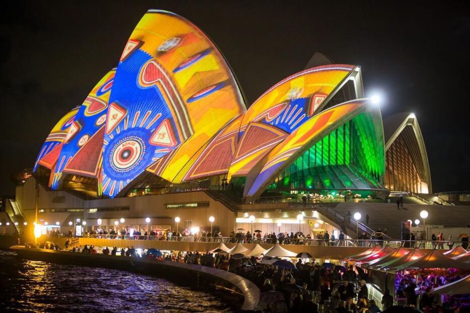 Sydney, Vivid, Austrália, luz, música, ideias, Opera House, espetáculo, projetores