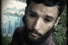 musquito, esposa, eyeball tatto, prisão, eua, marcador, tatuagem, preto, vermelho, azul, injeção