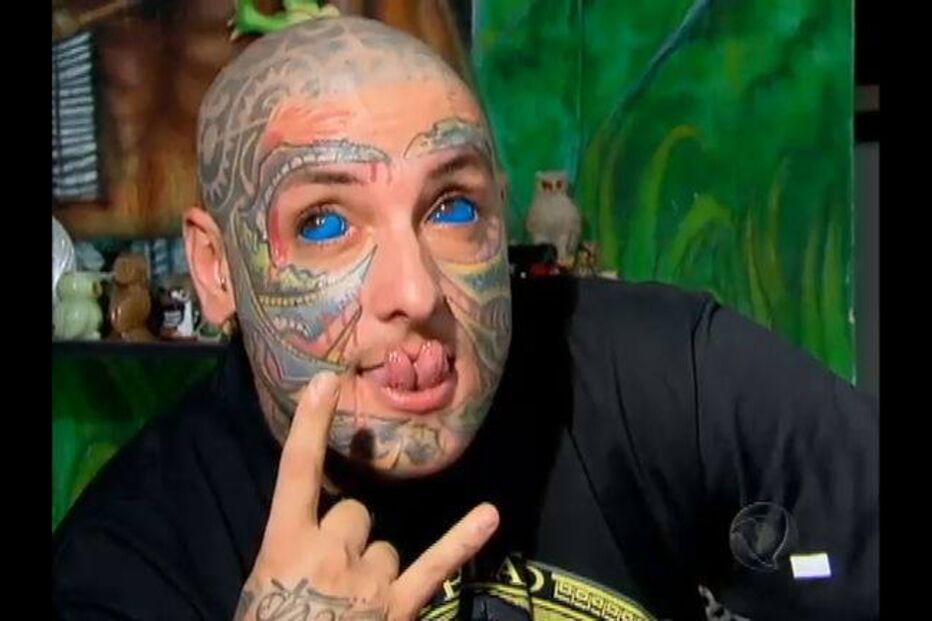 musquito, esposa, eyeball tatto, prisão, eua, marcador, tatuagem, preto, vermelho, azul, injeção