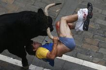 Pamplona, Fotogaleria, largada de touros, festas San Fermín