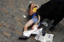 Pamplona, Fotogaleria, largada de touros, festas San Fermín