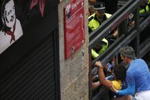 Pamplona, Fotogaleria, largada de touros, festas San Fermín