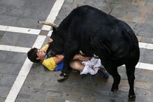 Pamplona, Fotogaleria, largada de touros, festas San Fermín