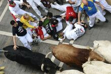 Pamplona, Fotogaleria, largada de touros, festas San Fermín